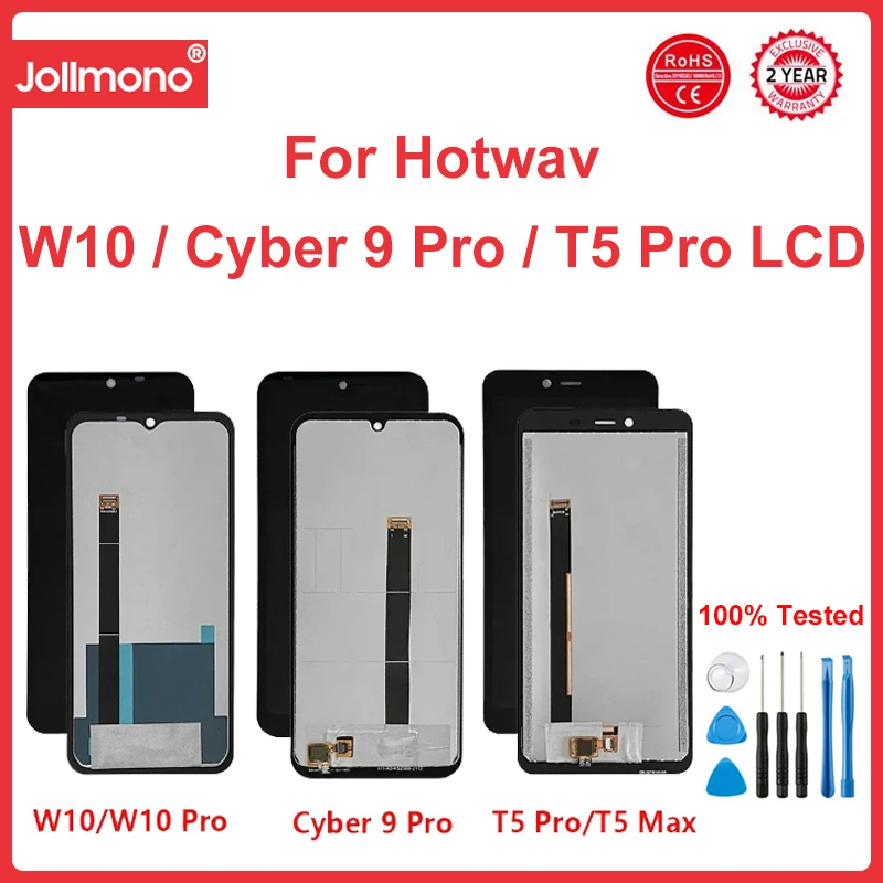 

Lcd For Hotwav W10 / W10Pro T5 Pro LCD Display+Touch Screen Digitizer Assembly For Hotwav Cyber 9 Pro T5 Max Note 12 Screen