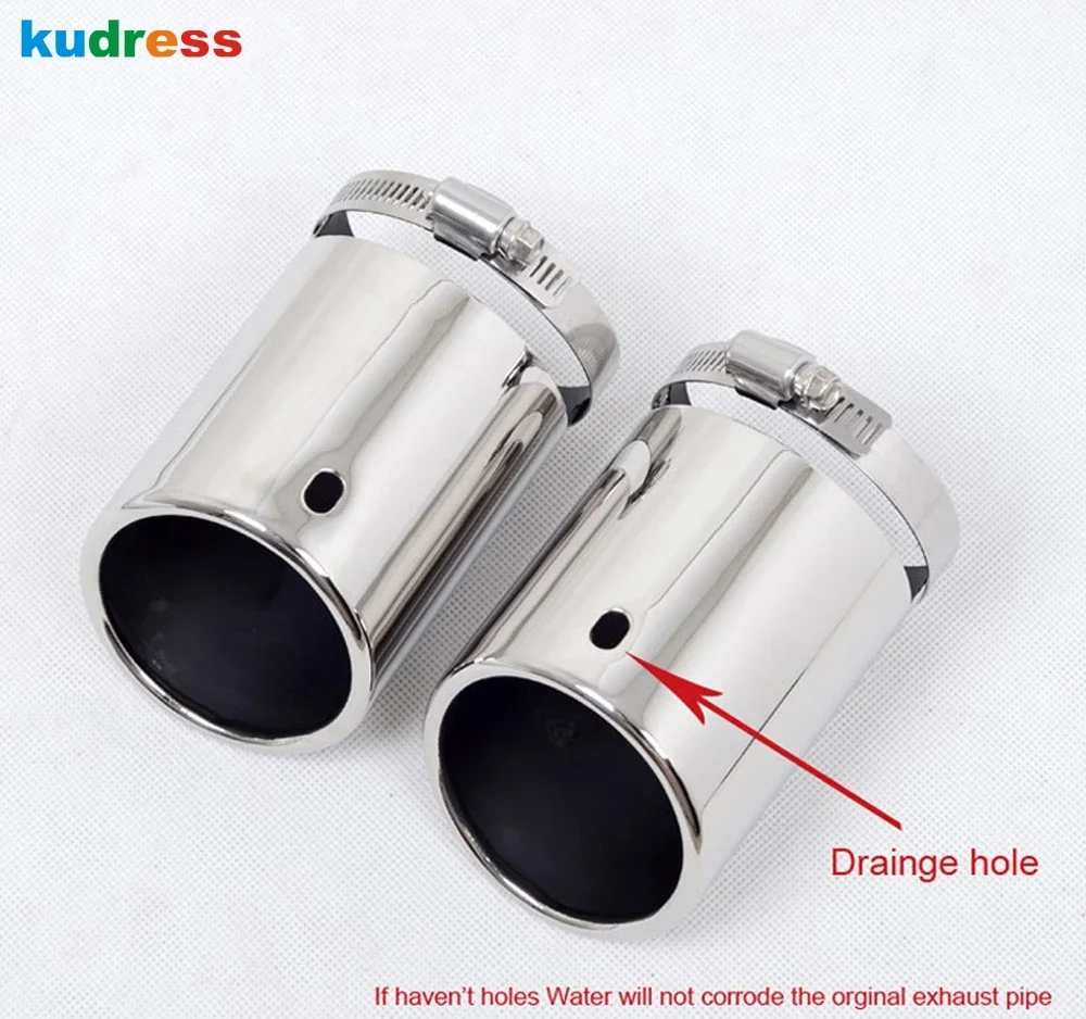 

For Volkswagen VW Tiguan 2009-2011 2012 2013 2014 2015 Steel Car Rear Tail Exhaust Muffler Tip Pipe End Pipes Tube Accessories