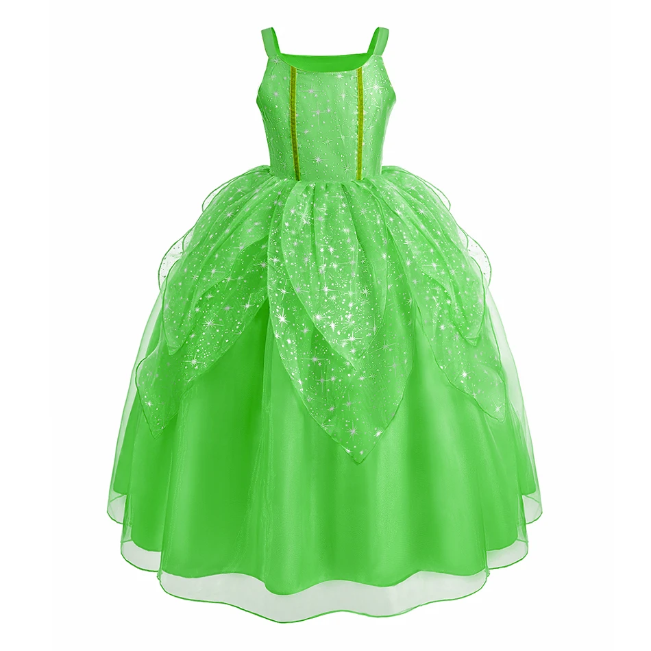 2026 Summer Girls Pink Peach Princess Dress Kids Elf Queen Dresses Costumes Child Christmas Birthday Party Barbi Cosplay Clothes - view 5