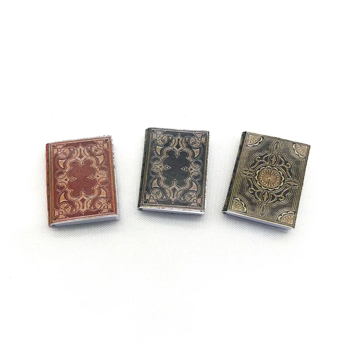 Pretend Play Classical European Style Vintage Notebook Miniature Dollhouse Decoration Mini Books