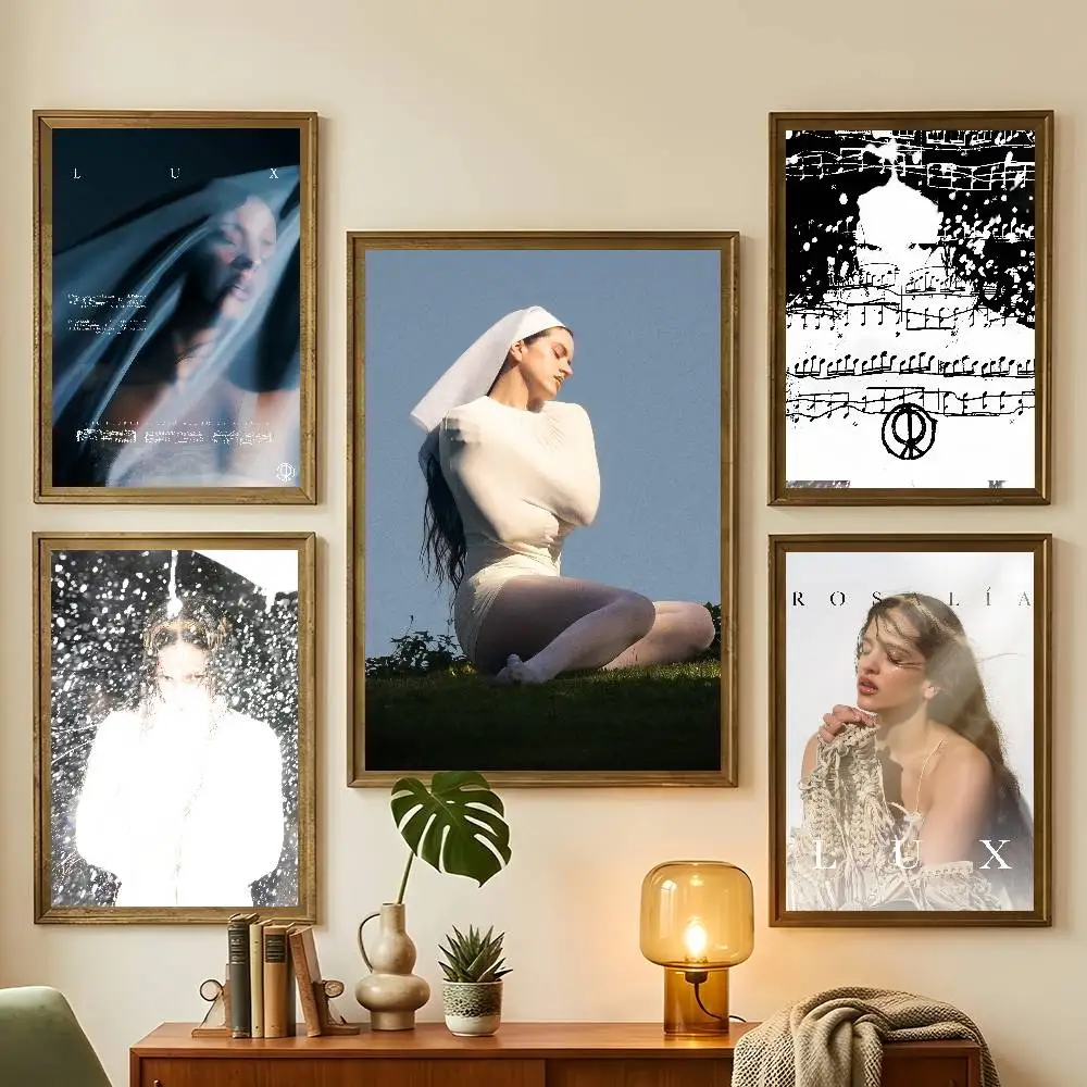 Hot Singer Rosalia Lux Poster For Bedroom Gamer Room Decor Restaurant Wall Trendy Aesthetic Gift