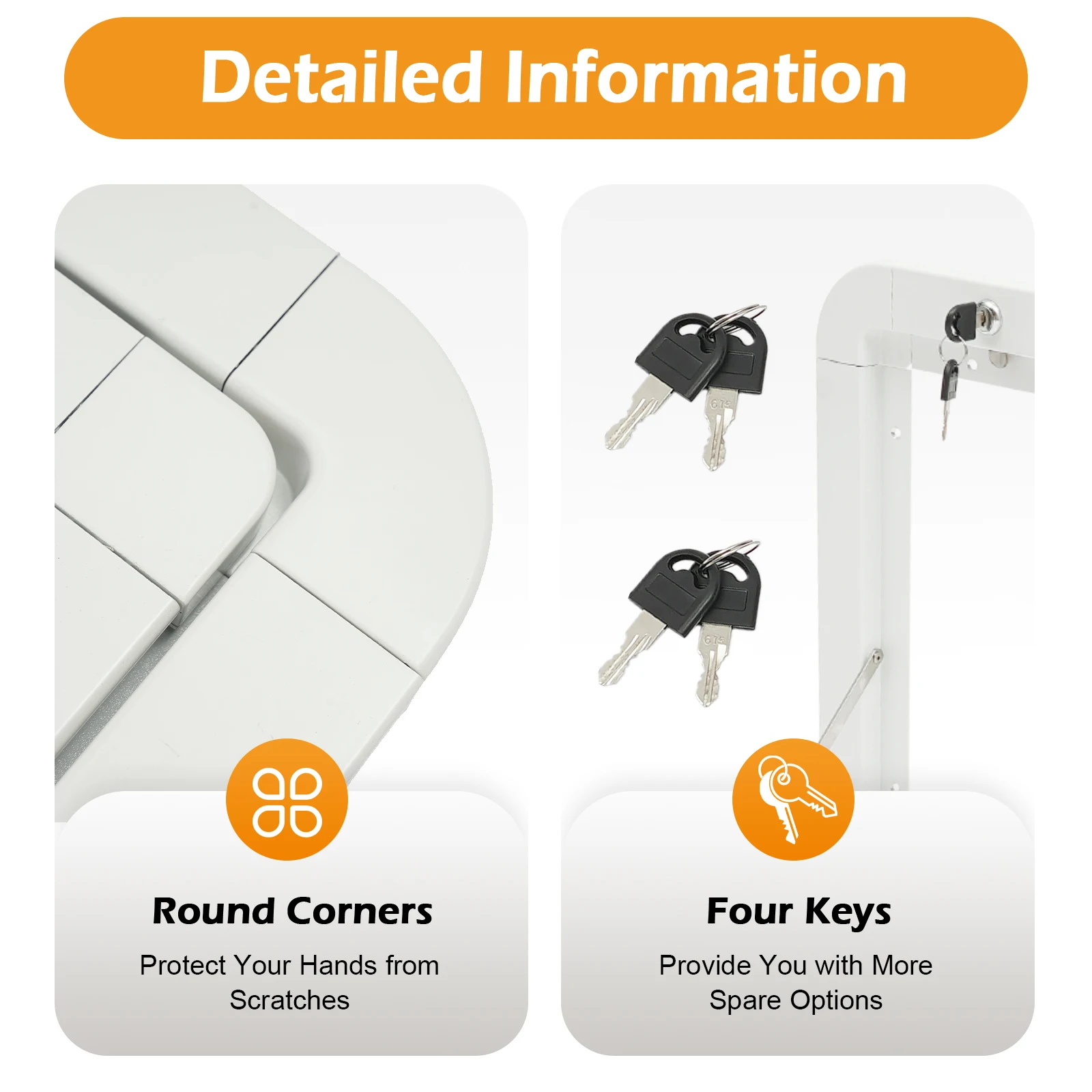 80 x 45cm Wall Mount RV Caravan Table Picnic Folding External Table Aluminum White  Outdoor Picnic Table Max Load 25kg