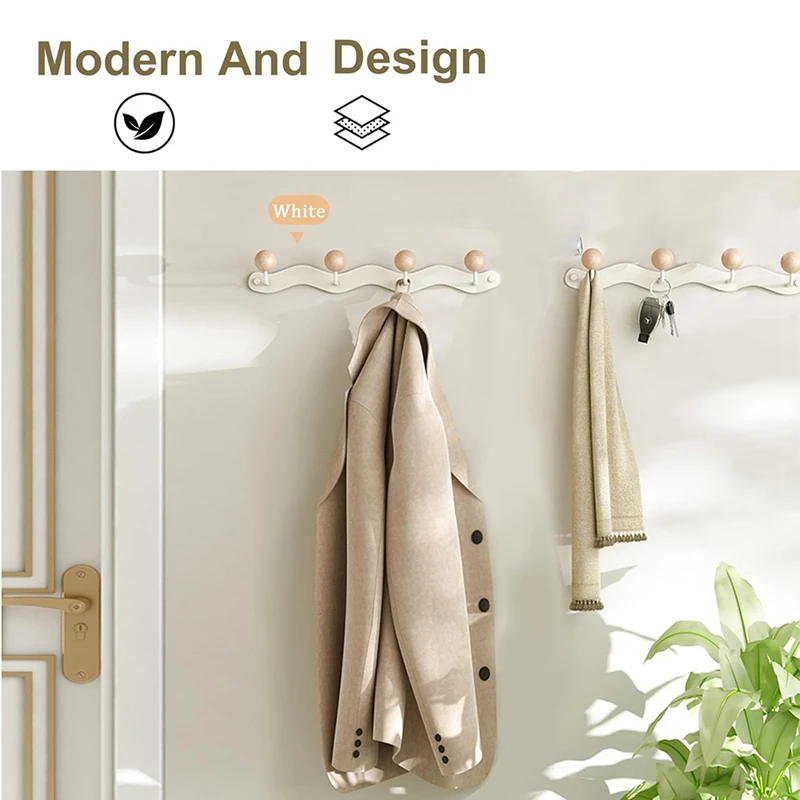 Coat Hooks For Wall, Key Holder Wall Mount, Coat Rack Wall Mount, Wall Hooks For Coats, Hooks For Hanging Hat Towel Durable