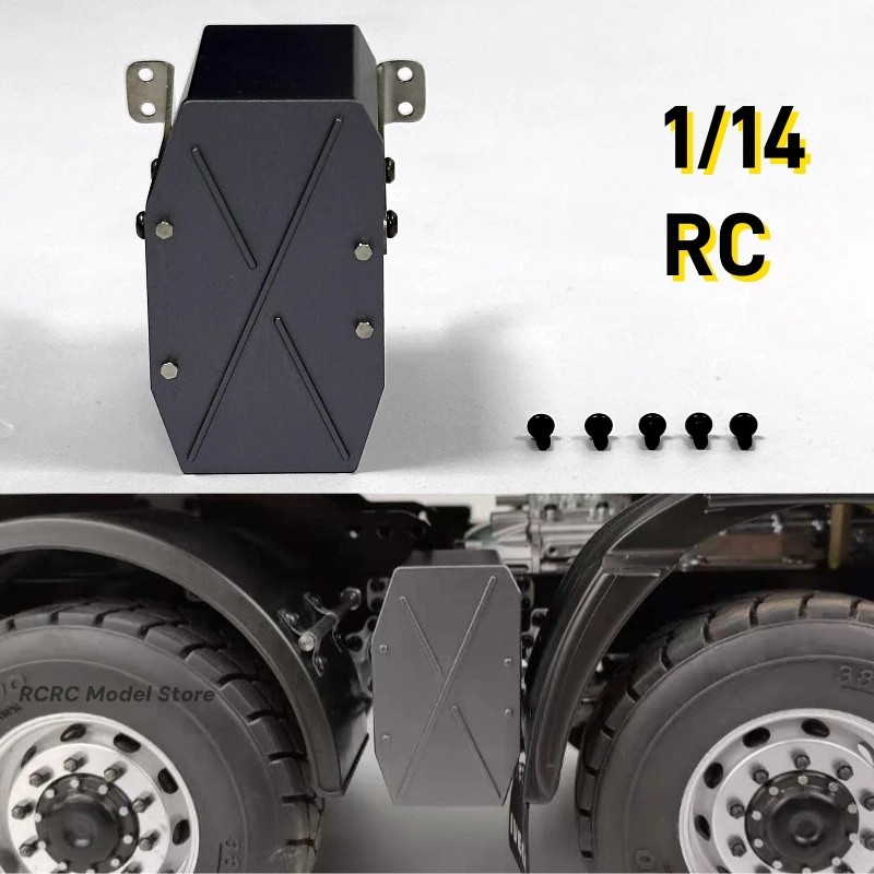 

1/14 RC Truck Metal Exhaust System Box For Tamiya 1/14 RC Tractor Truck 770S FH16 R620 TGX Actros Decoration Parts Accessories