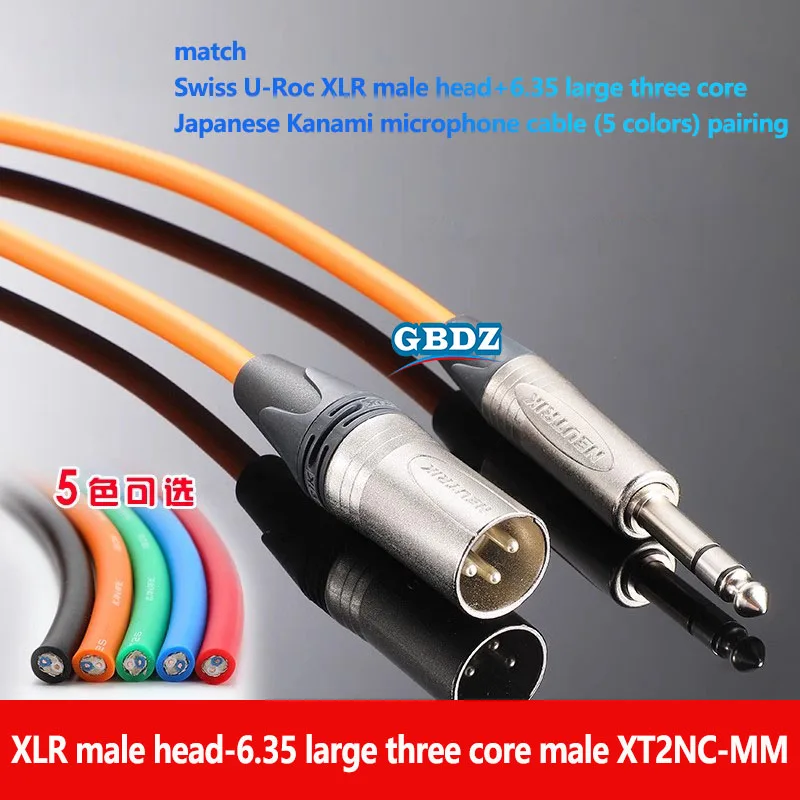 

3 Pin XLR Audio Male/Female Plug to 6.35 mm TRS Jack Balanced Cable Microphone Line Canare L-2T2S Wire NC3FXX to 1/4 NP3X