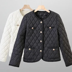 Lightweight Short Cotton-Padded Jacket Women's Autumn Winter High-Grade Warm Cotton Padded Coat Baseball Uniform Female Tops