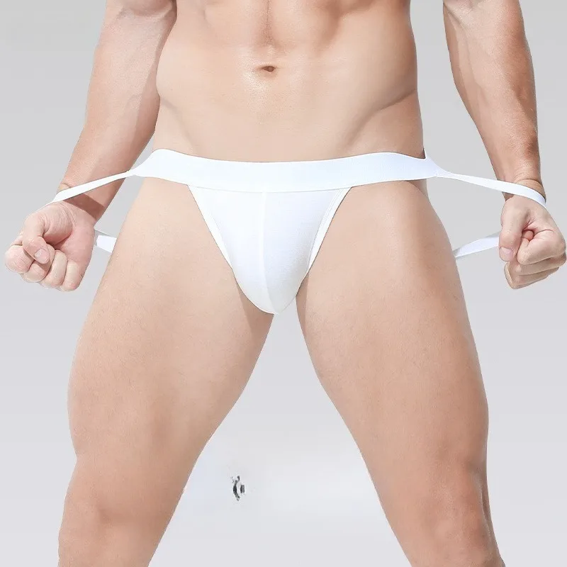 

Jockstrap Thongs Mens Sexy Pouch Bag Underwear Low Rise Lingerie Man Convex Pouch G String Hollow Elastic Men Panties Sleepwear
