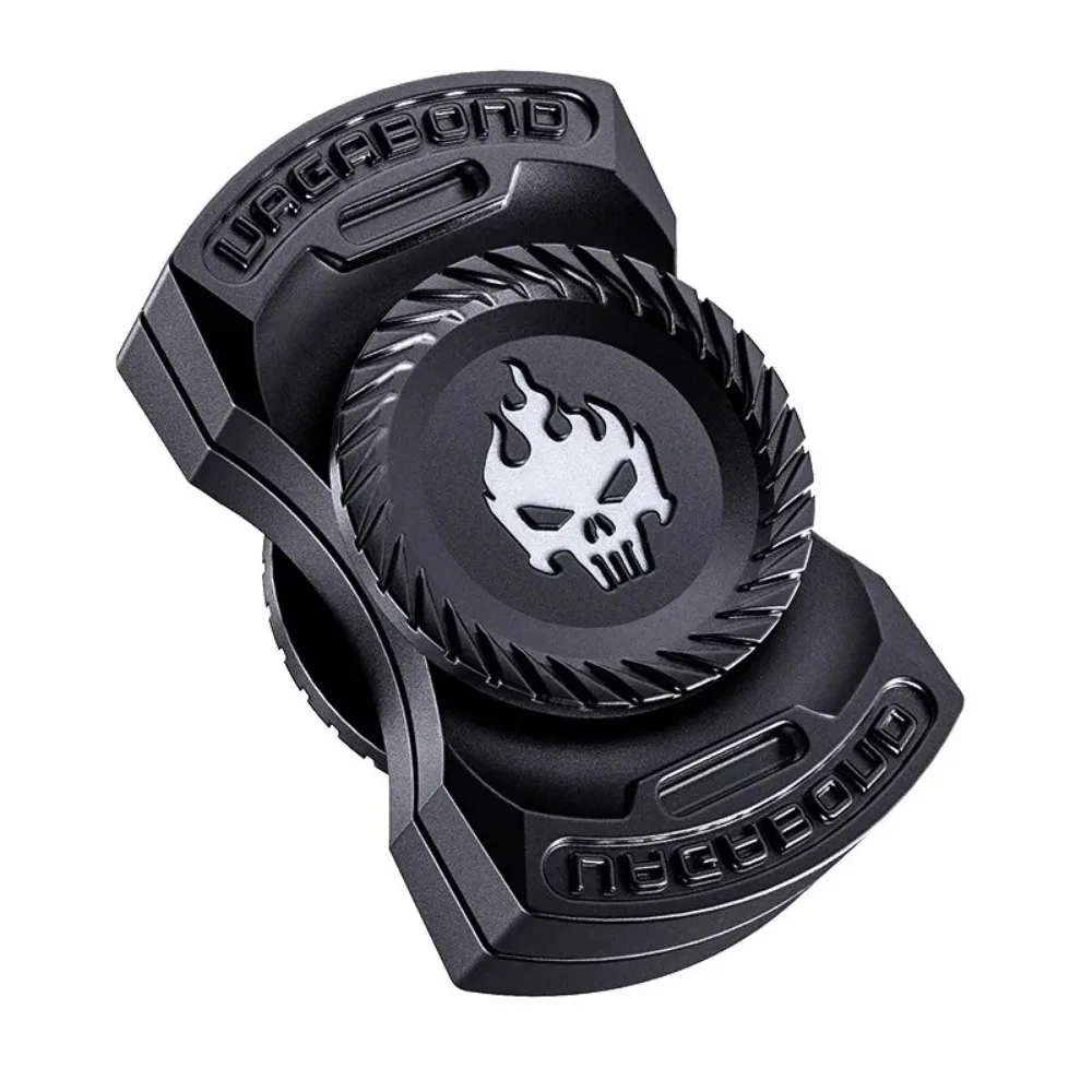 Luminous Metal Fidget Spinner Roller Magnetic Push Coin Haptic Clicker EDC Sensory Fidgeting Stress Reducing Office Desk Toys