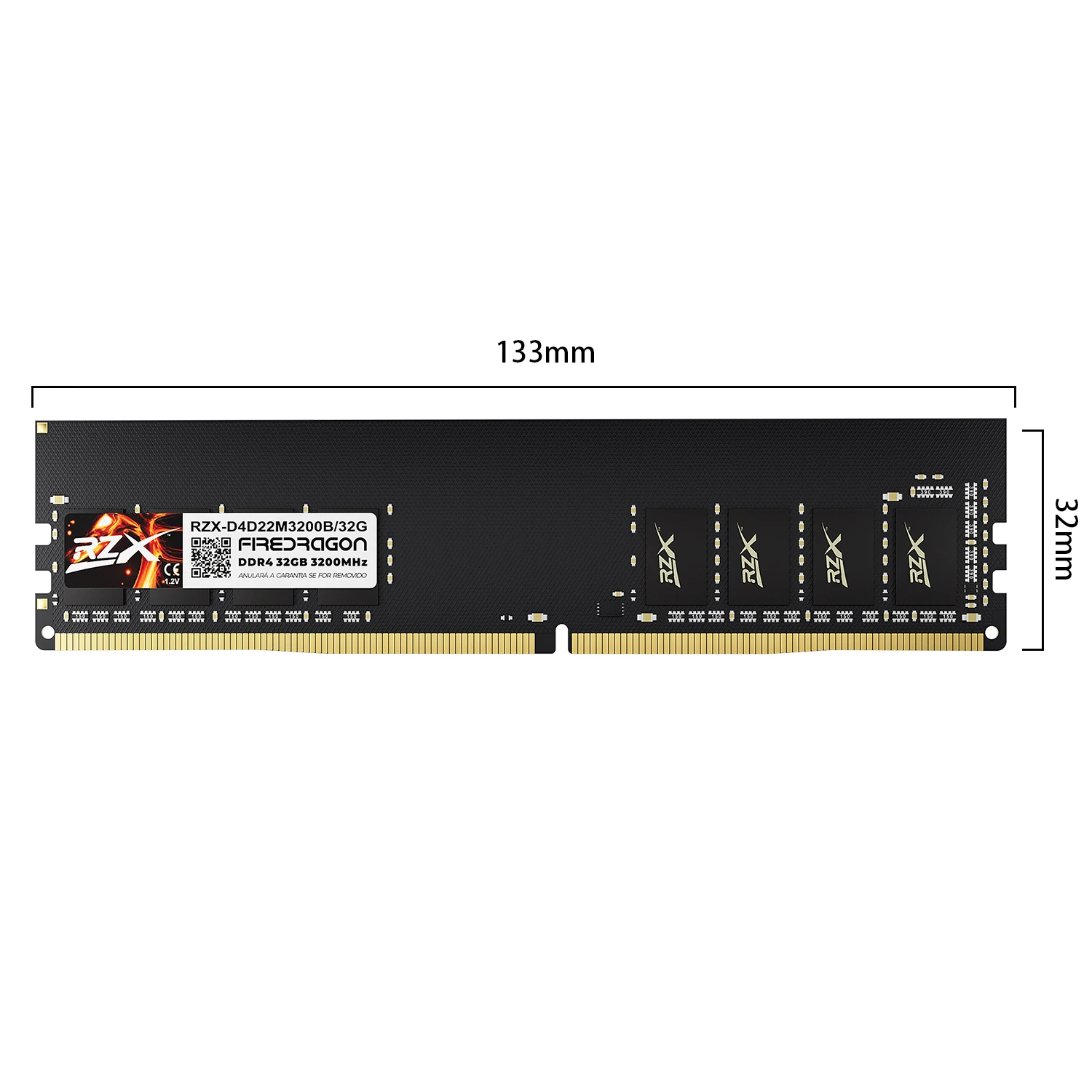 RZX Memoria RAM DDR4 Desktop 32GB 8GB 16GB 3200MHz 2666MHz 2400MHz