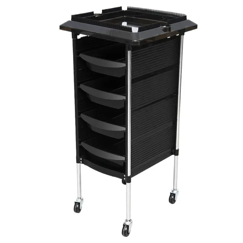 Japanese Style Storable Trolley Originality Barber Shop Multifunctional Trolley Modern Nail Salon Furniture Skjuta En Vagn HBSC