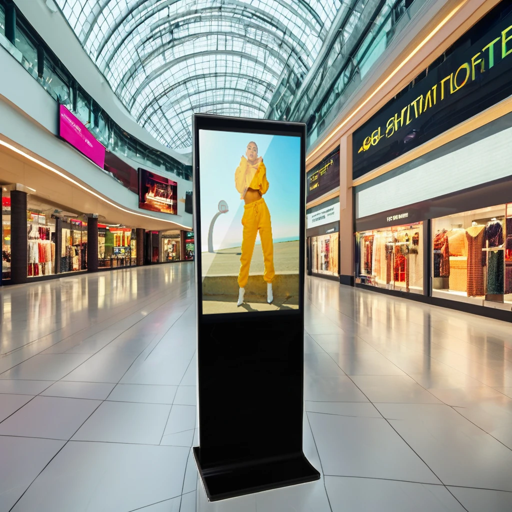 Custom Vertical LCD Advertising Screens 43/49/55/65 Inch Full Color Digital Signage TV Display for Shopping Mall & Education Use