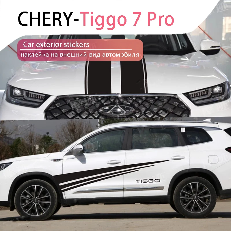 

Chery Tiggo 8 Pro 2021 2023 Car body decoration stickers Engine hood decoration refit accessorie Sticker Style Automobiles Parts