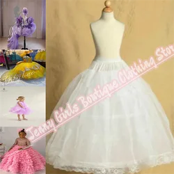 White 2 Hoops High Quality  Petticoat Crinoline Slip Underskirt For Ball Gown Wedding Dress Birthday