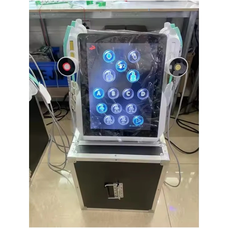 EMS RF Facial Machine  6-Handle Face Lifting, Sculpting & Anti-Aging Wrinkle Removal with Massager Pads.