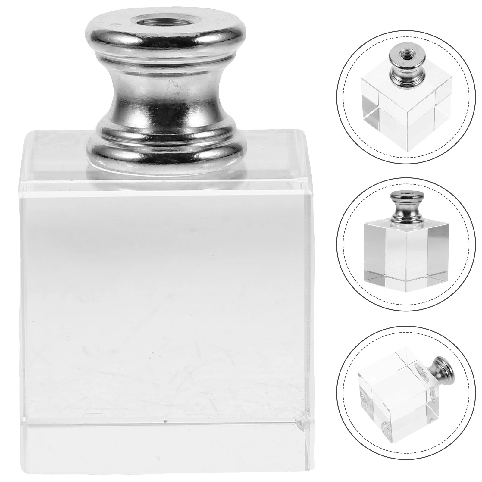 

Хрустальная накидная крышка, квадратный прозрачный держатель для абажура из арфы для настольного торшера, украшения, аксессуары для ламп