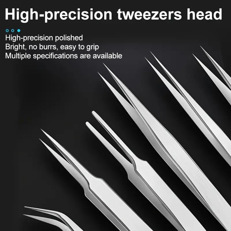 6-piece stainless steel tweezers Ts-15 succulent plant DIY elbow tweezers gooi tweezers set