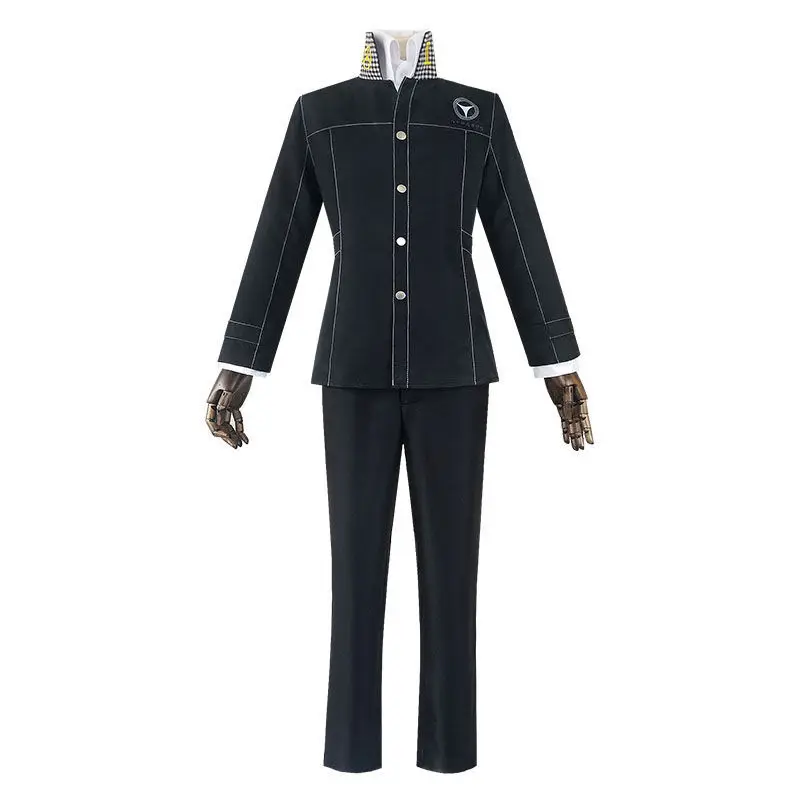 Anime Mens Yu Narukami Outfit Cosplay Costume School Uniform