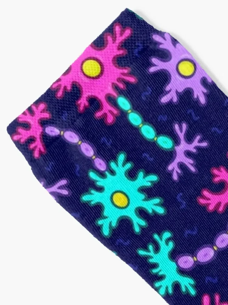 Neuron Pattern Socks cute with print custom set Male Socks Women's