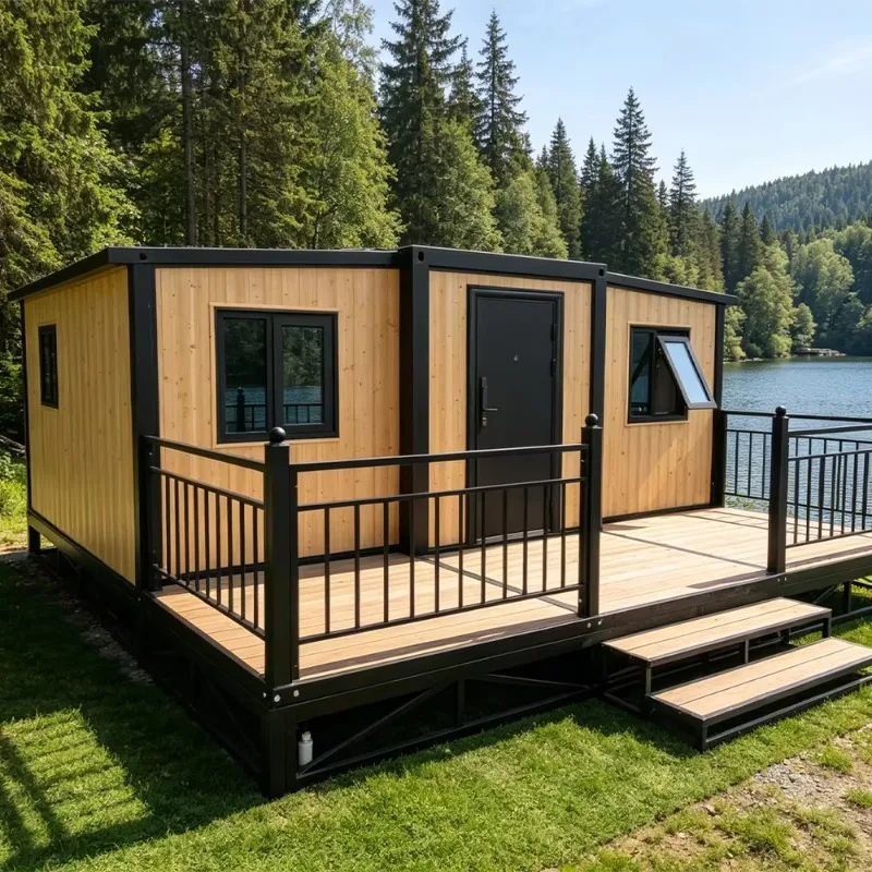 Manual Foldable Modular house no big machine needed easy unfold install labor saving build for ordinary worker onsite operation