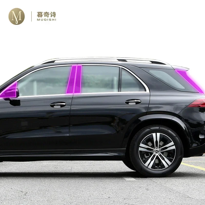 

Для Benz GLE 2024, внешняя защитная пленка из полипропилена для автомобиля, защита от царапин, полоса оконной стойки, прозрачная пленка из ТПУ, ремонт, ремонт