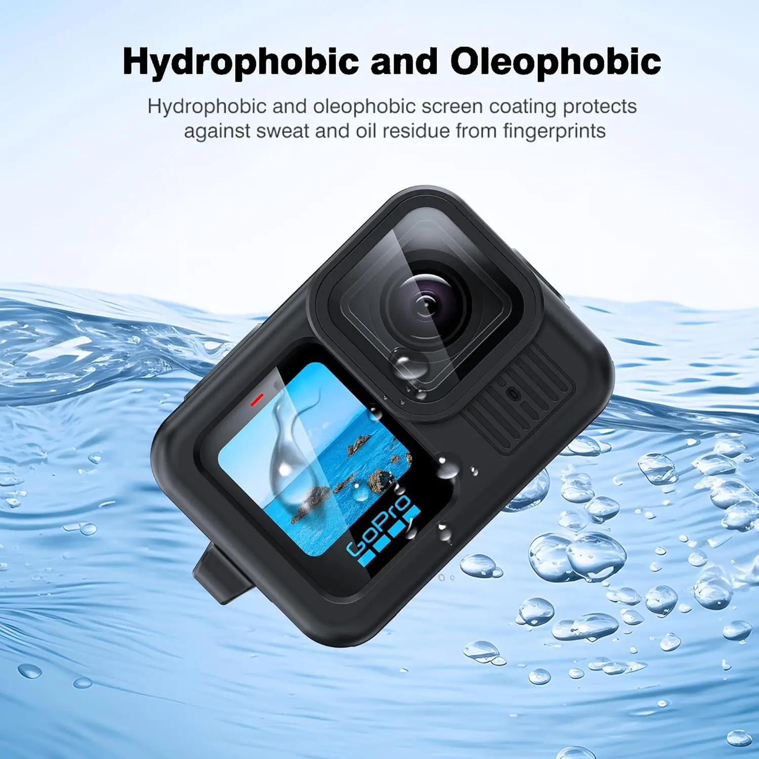 غطاء حماية من السيليكون الناعم + عدسة لهاتف GoPro Hero13 + مجموعة ملحقات الحبل - أسود #5