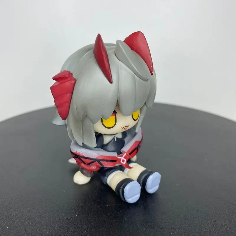 귀여운 Arknights Silent Texas Chibi 피규어 귀여운 데스크탑 장식품 소장용 애니메이션 피규어 책상 장식 장난감 선물