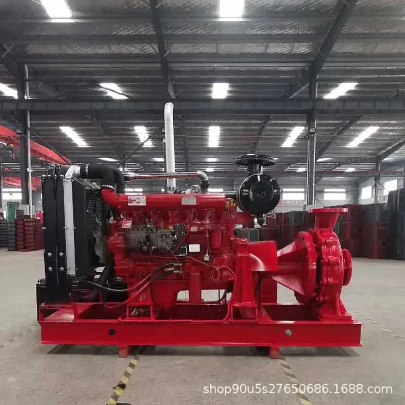 2026 hot Engineering engine fire pump set XBC-W series, high lift and large flow hydrant spray pressurized water pump