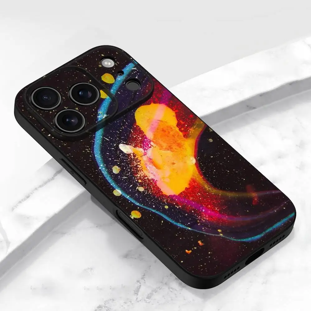 حافظة هاتف R-Radiohead In Rainbows OK لهاتف iPhone 17,16,15,14,13,12,11,Pro,Max,Plus,E,Air,غطاء أسود واقٍ صغير