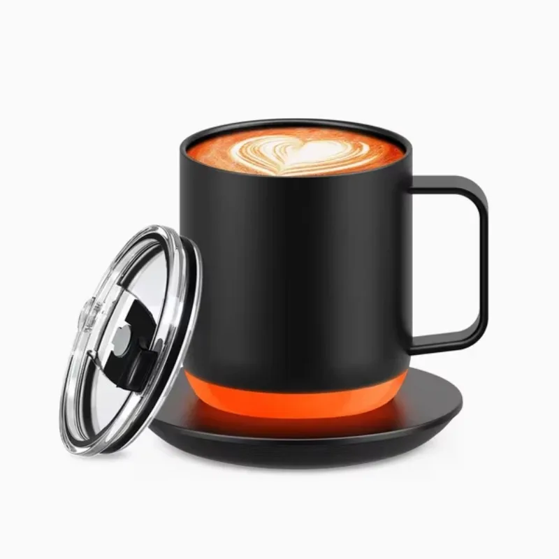

16Oz/360ml Smart Application Stainless Steel Controlled Temperature Heating Coffee RGB Digital Display Mug
