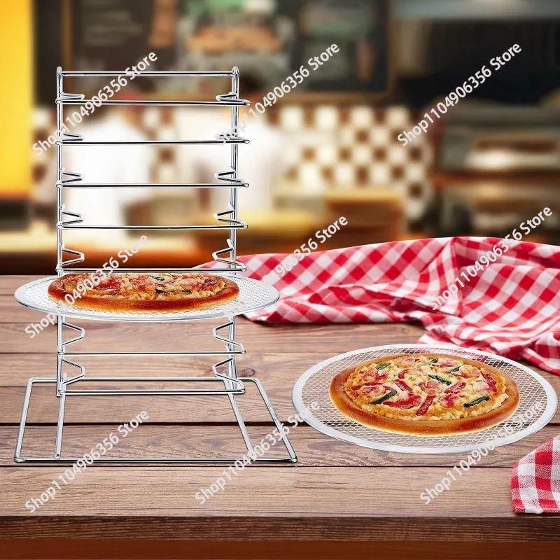 for Pizza rack 8-layer pizza rack Stainless steel pizza rack Party family, restaurant bracket