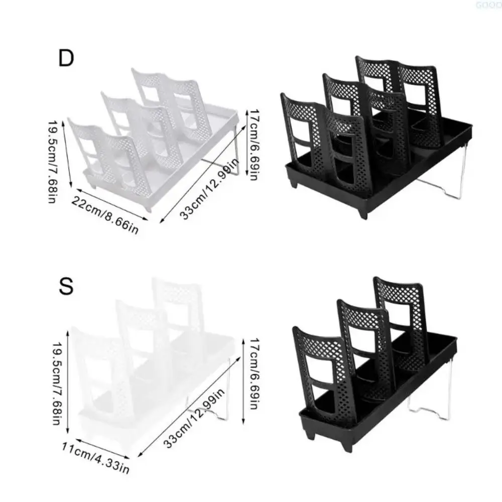 Verdickung Tasse Halter Halterung Faltbare Kaffee Shop Tasse Rack Ultra-große Kapazität Schräg Kaffee Lagerung Ecke Kaffee Shop