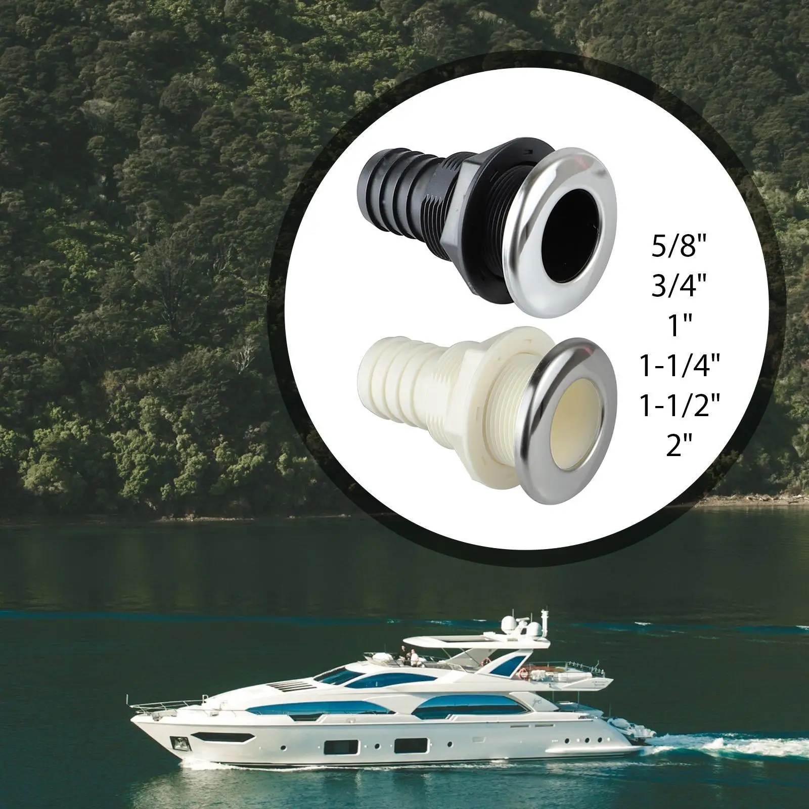 

Сверхпрочная сливная пробка для лодок из АБС-пластика, фитинг для установки через корпус, соединитель перелива для водяного насоса, для морского применения