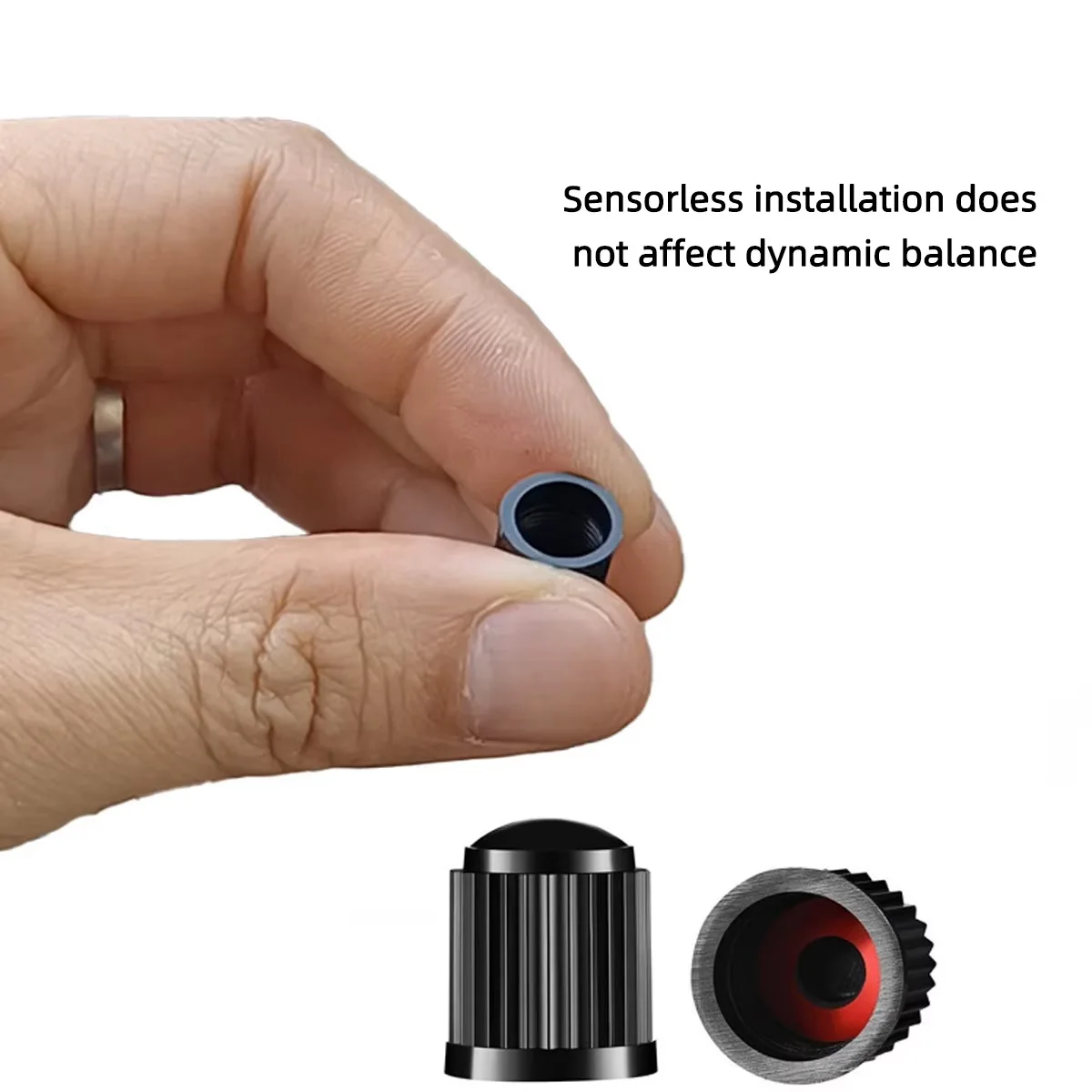 غطاء صمام الإطارات مع O-حلقة سدادة مطاطية غطاء جذع الصمام البلاستيكي ختم الغبار مناسبة للسيارات والدراجات النارية