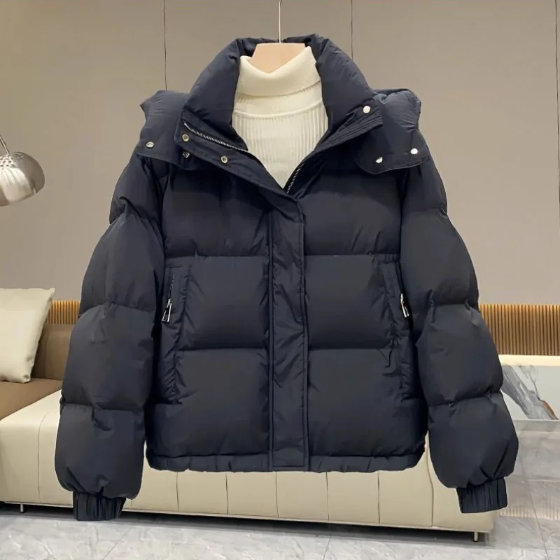 Women\'s Parkas Winter Jacket Hooded Cotton Padded Parkas Jackets Warm Thick Coats New 2024 Female Outerwear Streetwear Clothes