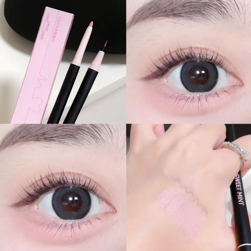 For For Sweet Mint Double Head Eye Brightening Pencil Shimmer Highlighter Contour Shadow Stick Portable Makeup Cosmetic Tool