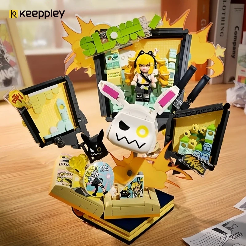 

Keeppley Angela Assembling Building Blocks Honor of Kings Anime Cartoon Model Desktop Toys Ornaments Children's Holiday Gifts