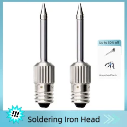 Welding Soldering Tips USB Soldering Iron Head Replacements Threaded Soldering Tip Fits For E10 Interface Soldering Iron