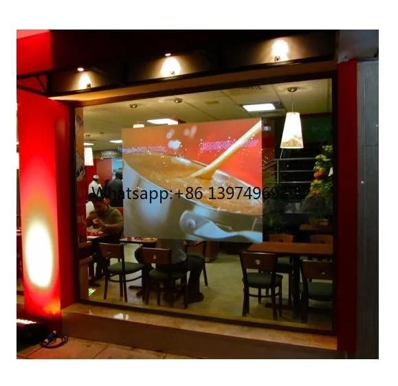 Transparent Holographic PET Projection Film/3D Advertising Display/Rear Projector Film for Glass