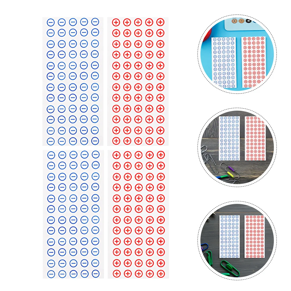 

Polarity Stickers 12Mm Red Black Polarity Labels Self Adhesive for Breaker Box Panel Circuit Identification