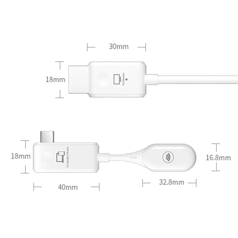 جهاز إرسال واستقبال فيديو لاسلكي CS7 ، موسع من النوع C ، كابل إسقاط ، Dongle ، P ، مجموعة واحدة