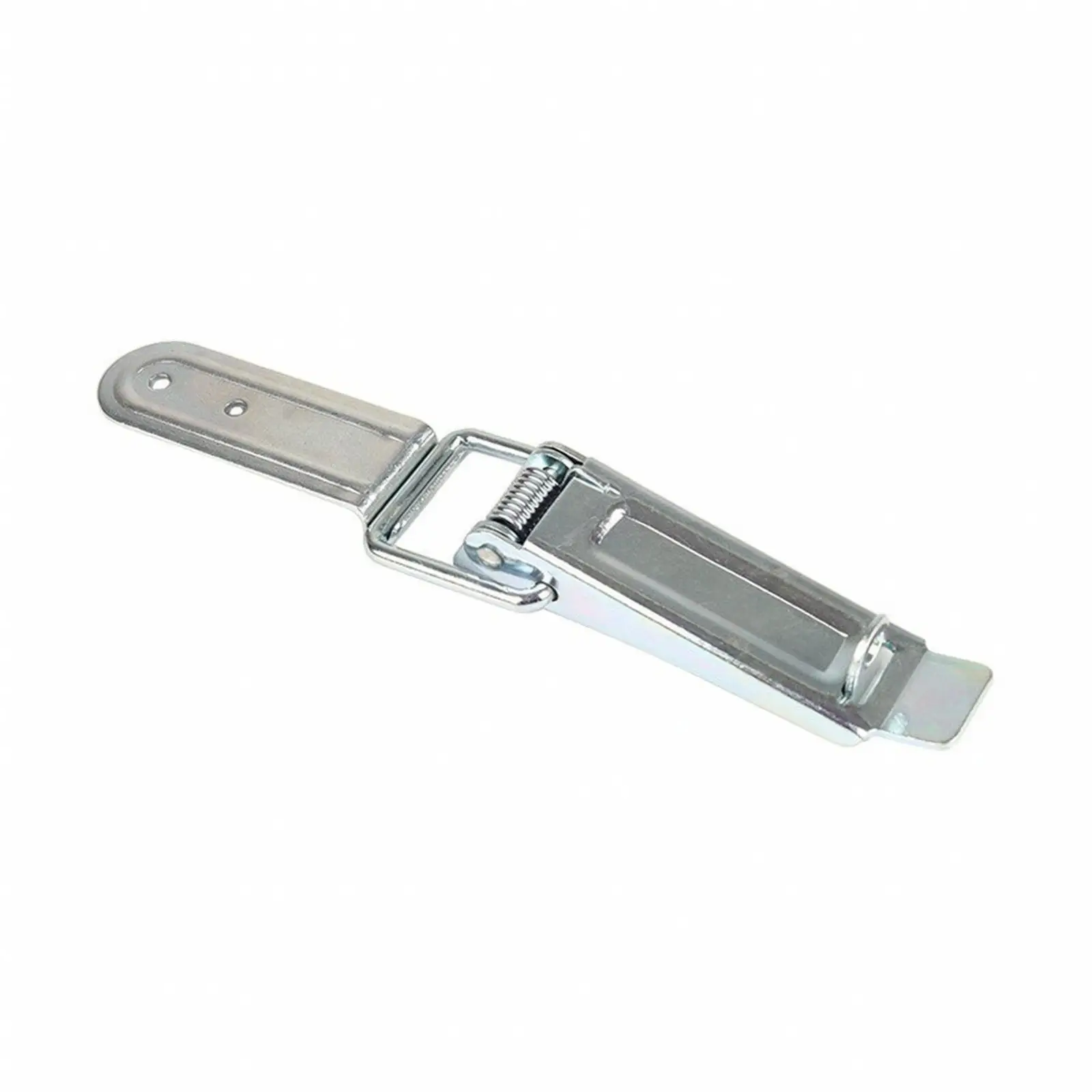 Vibration Resistant Trailer Door Lock Clasp with Strike Plate Galvanized Steel for RV and Camper Use