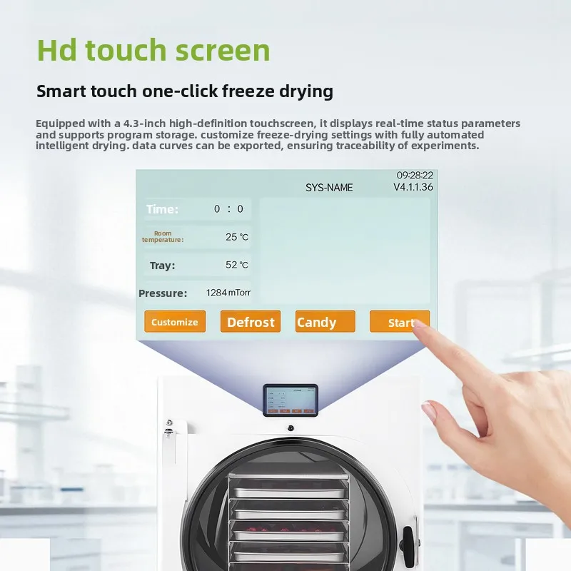 new Household Smart Freeze Dryer Laboratory Fruit Vegetable Food Medicine With Vacuum Pump