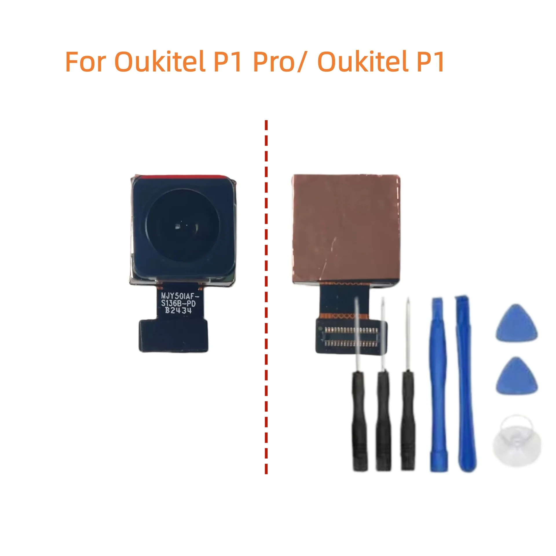 新しいオリジナル-oukitel-p1-プロ携帯電話-50mp-リアバックメインカメラモジュール交換部品修理-oukitel-p1