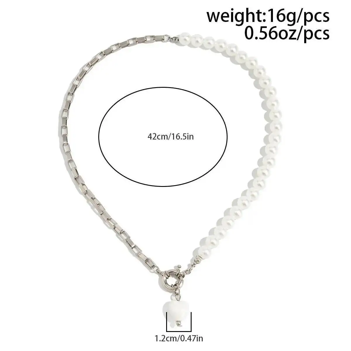 KunJoe أنيقة تقليد اللؤلؤ سلسلة المختنقون قلادة المرأة 2026 خمر السيراميك الحب القلب قلادة قلادة مجوهرات على الرقبة