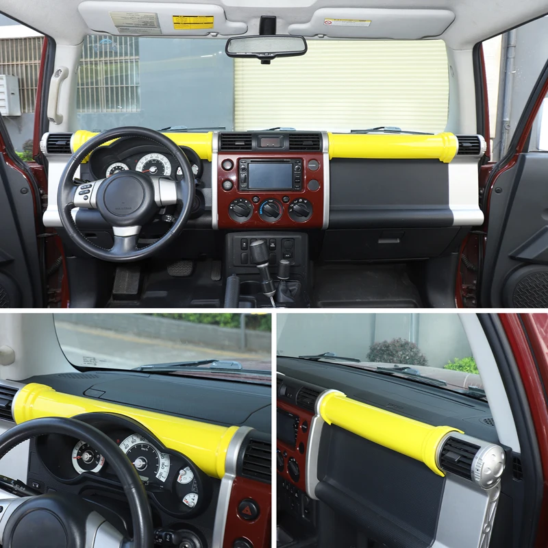 

Gao Ruying For FJ Cruiser 2007-2021 ABS Carbon Fiber Car Center Console Dashboard Cover Frame Trim Interior Car Accessories