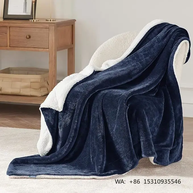 Trending Products 2026 New Arrivals Custom Size Color Beautiful Fashion Design Throw Flannel Sherpa Fleece Blanket