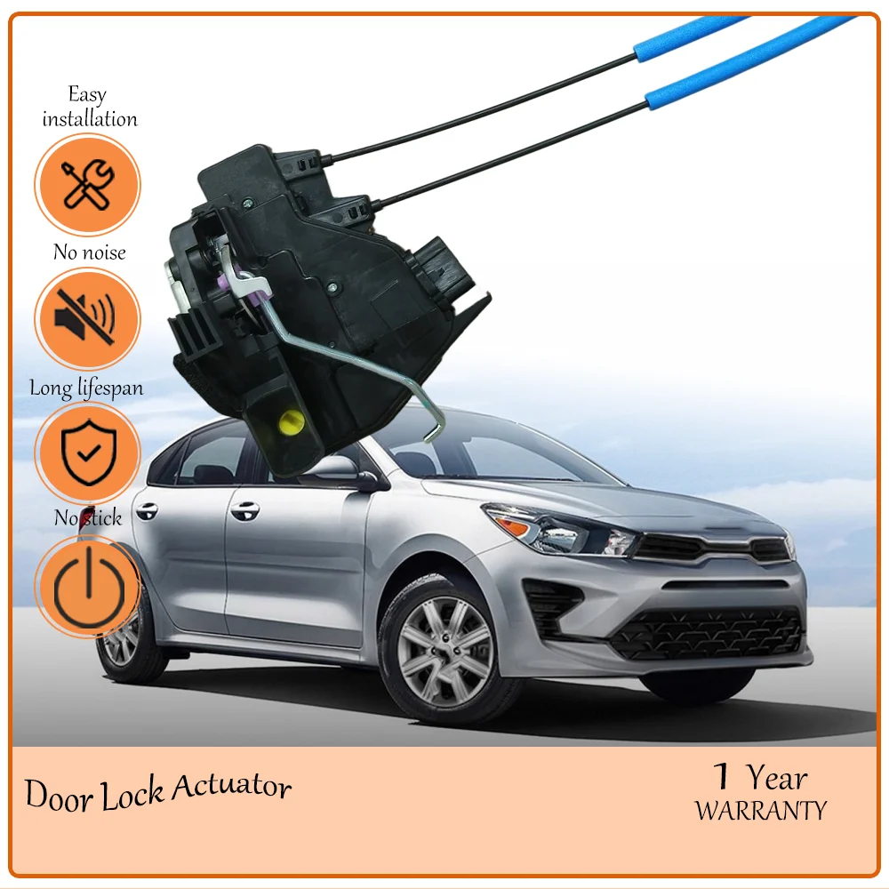 Solid Forged Front Left & Front Right Door Lock Latch Actuator, Suited to 2018-2023 Kia Rio, Genuine OEM 81310H8000,81320H8000