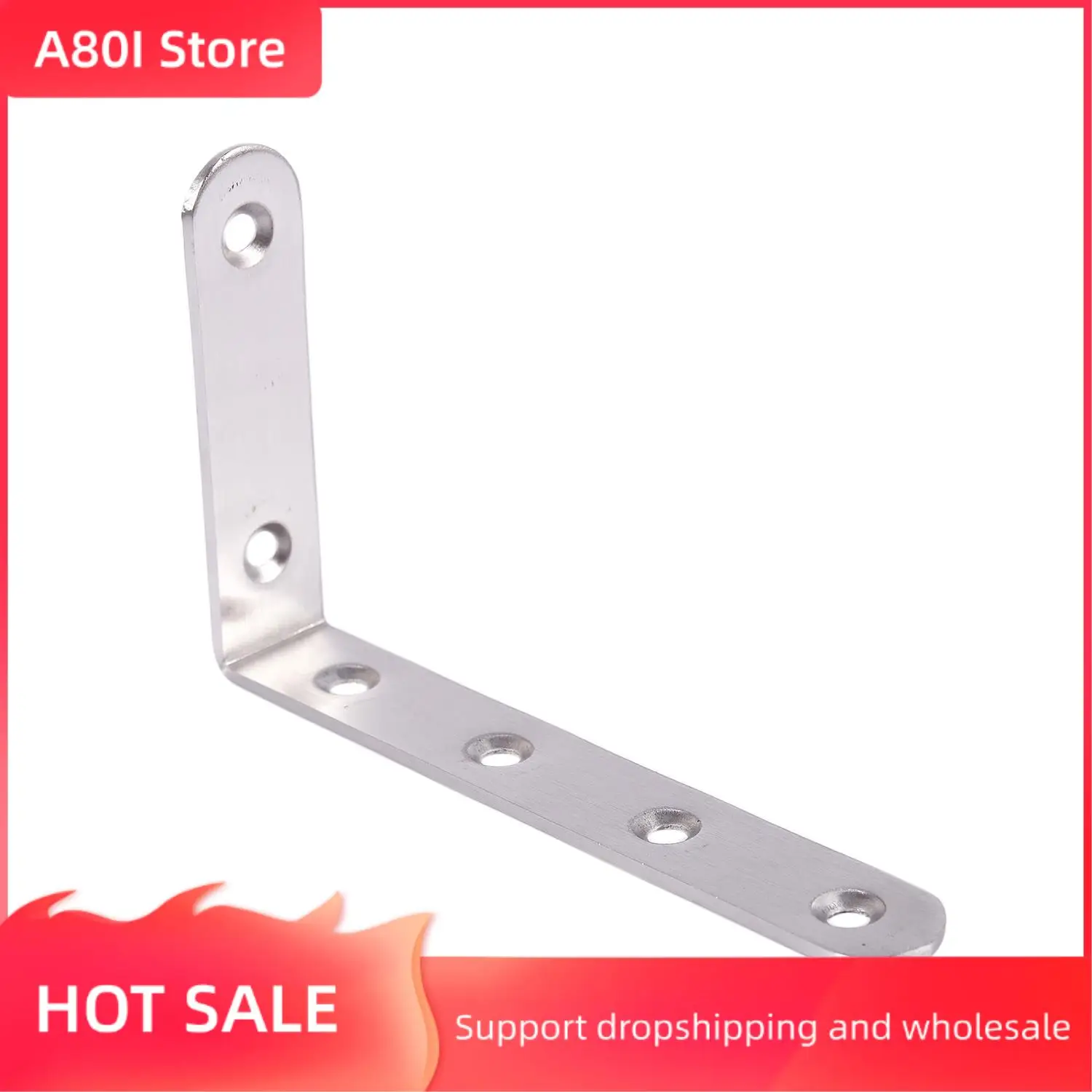 

A80I 125X75 мм L-образная форма, угловая скоба для полки из нержавеющей стали, угловой кронштейн и металл, 8 отверстий, 250 мм