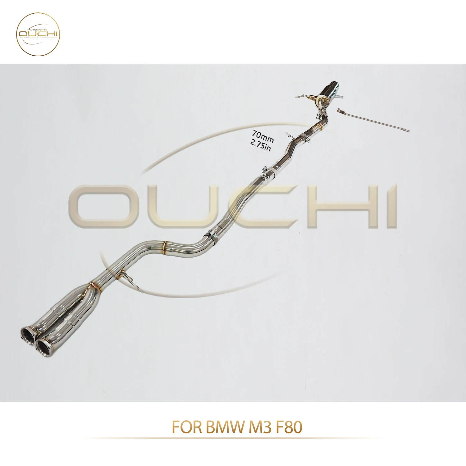 

OUCHI Factory Direct Sales Middle Pipe for BMW M3 F80 Exhaust SS304 Single Tube Car Accessories