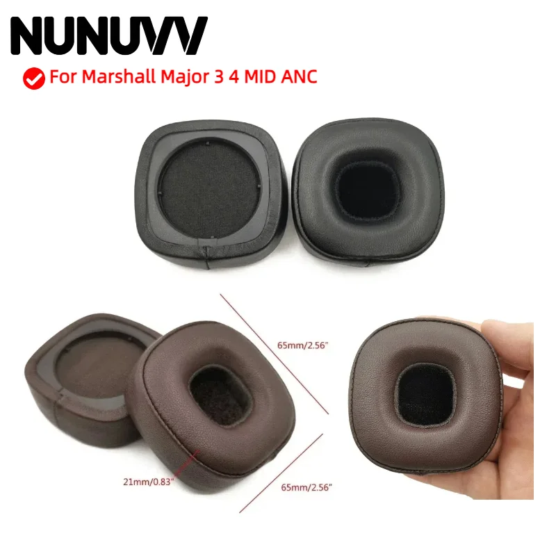 

Replacement Ear Pads for Marshall Major 3 4 MID ANC Headphones Memory Foam Ear Cushions High Quality